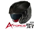 WINS ウインズ ジェットヘルメット A-FORCE RS JET typeC バイク用ヘルメット インナーバイザー付き M L XL ブラック カーボンファ...