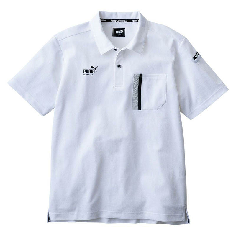 PUMA 作業ウェア 半袖 アクティブポロシャツ 着丈68 着丈70 S/M/L/LL/3L 速乾 春夏 鹿の子 ポロシャツ 吸汗 半袖 メンズ 夏用 UVカット 白 ストレッチ ブランド 大きいサイズ 胸ポケット シャツ 汗染み 防止 高機能 ストレッチ素材 プーマ おしゃれ シニア おすすめ 男性 cocoterrace-13967841 イチネンネット サンプル画像2