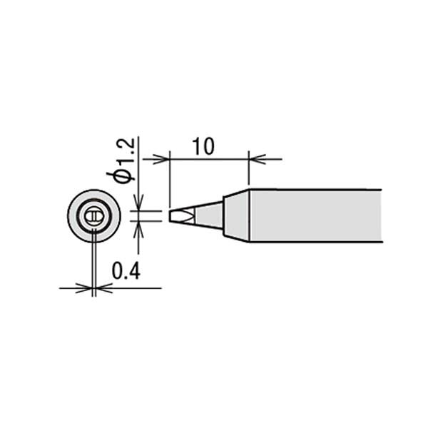 乐天商城 - goot（グート）（太洋電機産業） 替こて先 RX-80GASPH用 RX-80HRT-PH1.2D