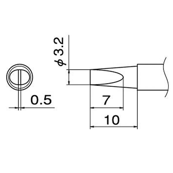 樂天商城 - HAKKO（白光） T12-DL32 こて先/3.2DL型 T12-DL32 こて先 3.2DL型 000056087153