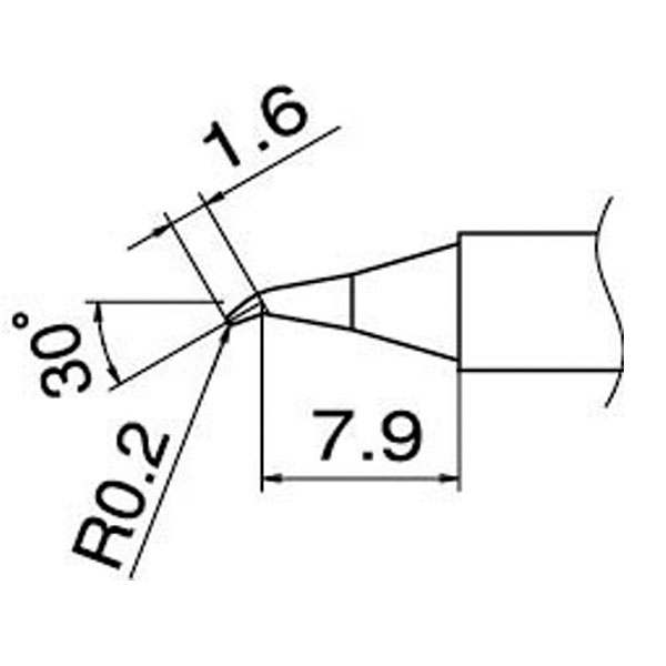 樂天商城 - HAKKO（白光） T12-JS02 こて先/0.2JS型 T12-JS02 こて先 0.2JS型 000056087159