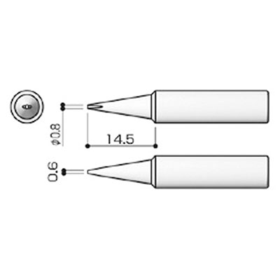 HAKKO（白光） T18-D08 こて先/0.8D型 T18-D08 こて先 0.8D型 000056087262