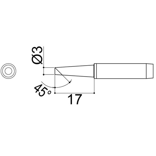 HAKKO（白光）: こて先 3BC型長寿命タイプ 900M-T-3BCZ