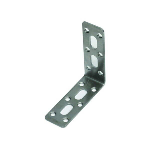 ハイロジック:ステンレス取付金具 2x25x74x74ミリ 入数1個 16606 金具・ジョイント・