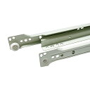 アイワ金属:スライドレール ローラータイプ底付400ミリ左右セット AP-1103W AP1103W DIY 金具 部品 建具 内装 00113364