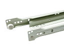 アイワ金属:スライドレール ローラータイプ底付450ミリ左右セット AP-1104W AP1104W DIY 金具 部品 建具 内装 00113365
