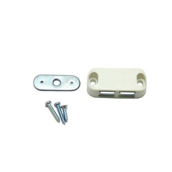 ハイロジック プラスチックマグネットキャッチ 中 白 入数1個 17632