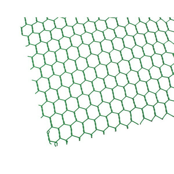 ハイロジック:ビニール亀甲網 #20x16x910x30m巻 巻売 33993 金網・ネットシリーズ