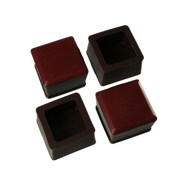 ハイロジック:スライドクッション 29~32ミリ 茶 角キャップL 入数1袋 （4個） A-167 防音・防振ゴム・..