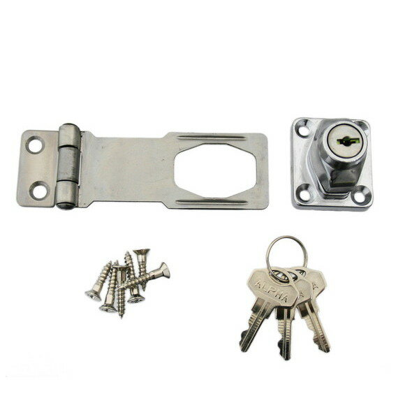 ハイロジック 鍵つき掛金錠 75ミリ ステンレス 入数1個 JY459