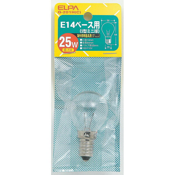 ELPAʥѡ:E14Sߥ25W G-201HC G-201HC