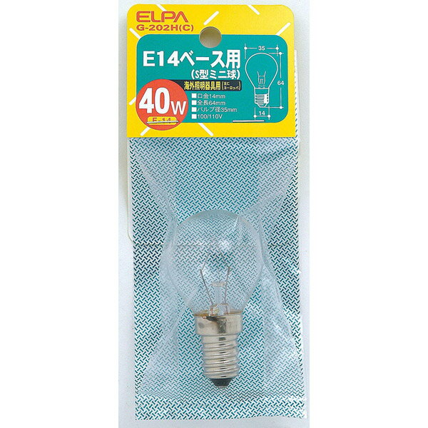 ELPA（エルパ） E14S型ミニ40W G-202H（C）