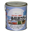 あす楽 アサヒペン:水性多用途カラー 1.6L クリア 4970925461544 塗料 ペンキ 水性多用途 水性多用途カラー 4970925461544