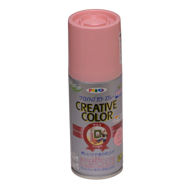 アサヒペン クリエイティブカラースプレー 100ML 72コスモピンク 4970925504401 塗料 ペンキ スプレー ..