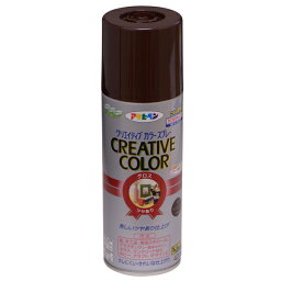 アサヒペン:クリエイティブカラースプレー 420ML 84チョコレート 4970925505767 塗料 ペンキ スプレー エナメル樹脂 クリエイティブスプレー 4970925505767