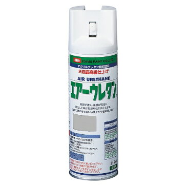 イサムエアゾール工業:エアーウレタン 315ML メタリックシルバー