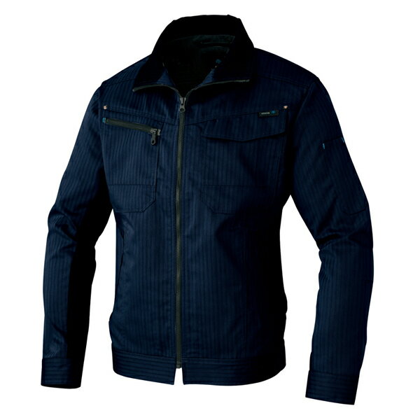 AITOZ（アイトス） アジトヘリンボーン 長袖ブルゾン ネイビー 3L 60601