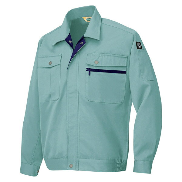 AITOZ（アイトス） エコT/Cニューベーシック 長袖ブルゾン （男女兼用） サファイアブルー 4L 6380