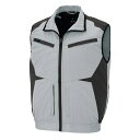 AITOZ(アイトス):ベスト 空調服 (R) (男女兼用) シルバーグレー S 30587 暑さ対策 ベスト型 フルハーネス外付け対応 30587