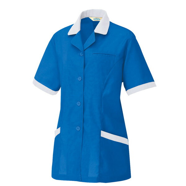 AITOZ（アイトス）:エコT/Cマルチワーク 半袖スモック ロイヤルブルー M 5369 スモック 半袖スモック 帯電防止素材 事務服 制服 5369