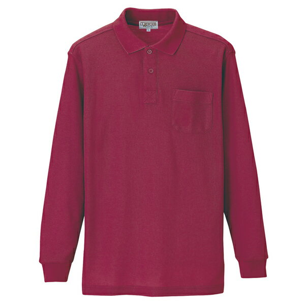 AITOZ（アイトス） 長袖ポロシャツ （男女兼用） ワイン SS 7614