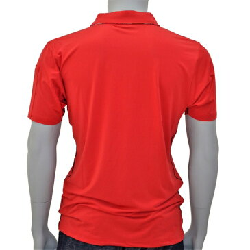 アグロワークス:ポリエステルジャージポロ レッド LL 7112006