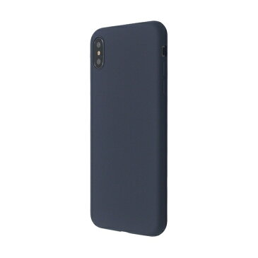 JM(ジェイエム):ソフトケース 汚れに強い リキッドシリコン素材/EXTRA SLIM SILICONE CASE iPhoneXS/iPhoneX Midnight Blue BLJMCS1001-MB