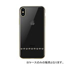 Devia（デヴィア）:iPhoneXS Maxソフトケース クリア 本物スワロフスキー iPhoneのデザインが引立つ メッキ風 BXDVCS2024-GD【メーカー直送品】