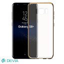 Devia（デヴィア）:Glimmer サイドメッキのハードケース GalaxyS8 plus Champagne Gold BLDVCS8019-GD【メーカー直送品】