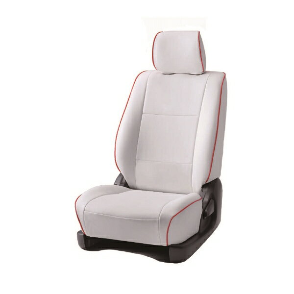 【メーカー直送】BELLEZZA（ベレッツァ） Basicα ベーシックアルファ シートカバー （ホワイトxレッド） BECAT261W2