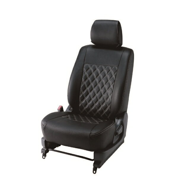 【メーカー直送】BELLEZZA（ベレッツァ） Wild Stitch ワイルドステッチ シートカバー （ブラック×ホワイト） BEWSF868B3