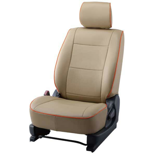 【地域制限有】【メーカー直送】BELLEZZA（ベレッツァ） Basicα ベーシックアルファ シートカバー （ベージュxオレンジ） BECAT349V3