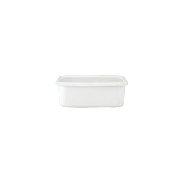 Enameled Storage Containers - EBM ホーロー容器 深型角容器LL リリーホワイト KE-DLL・LW 1505730