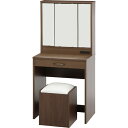 不二貿易:ドレッサー (三面鏡) スツール付き MBR 00097708【メーカー直送品】【地域制限有】 ドレッサー 収納 三面鏡 スツール付き 97708 おしゃれ コンパクト デスク ミラー 鏡 シンプル 収納 化粧台 コスメワゴン 女の子