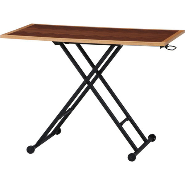 【地域制限有】【メーカー直送】不二貿易 昇降テーブル シルビア ツートン 00019243