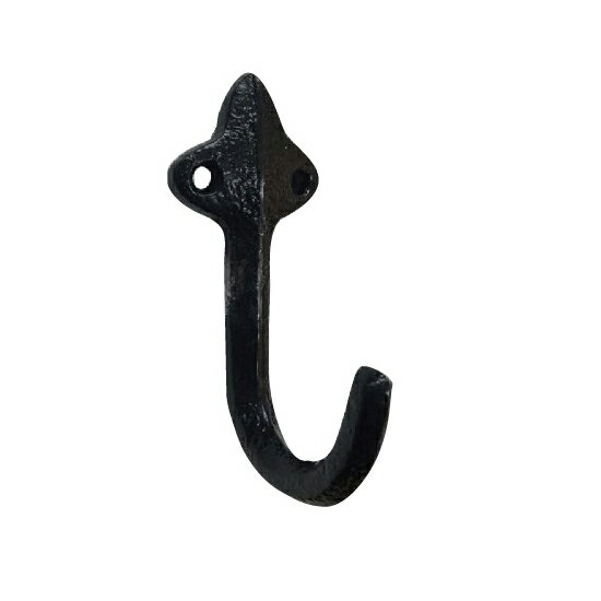 フジテック・ジャパン:三つ葉フック 75005 フック ブラック DIY アイアンフック アンティーク調 75005 フジテックジャパン フジテック