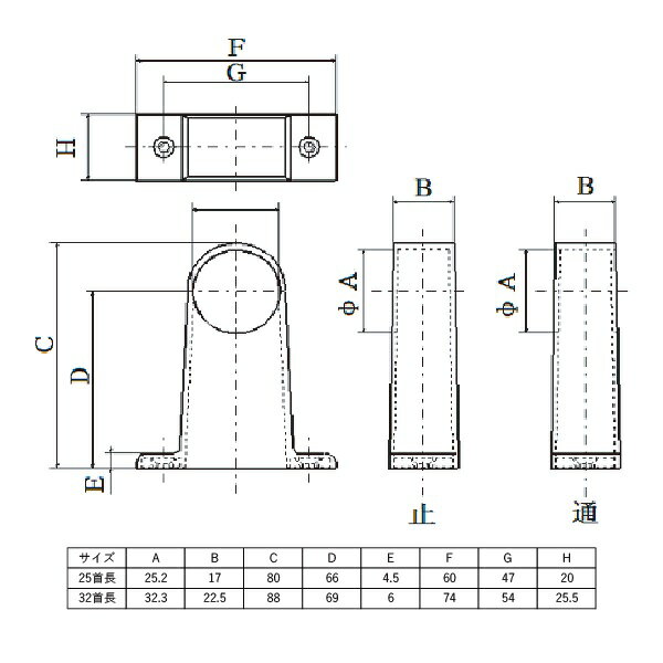 フジテック・ジャパン:A型ブラケット25首長通 黒 28173 パイプジョイント ブラケット 金属 ブラック 28173 フジテックジャパン フジテック