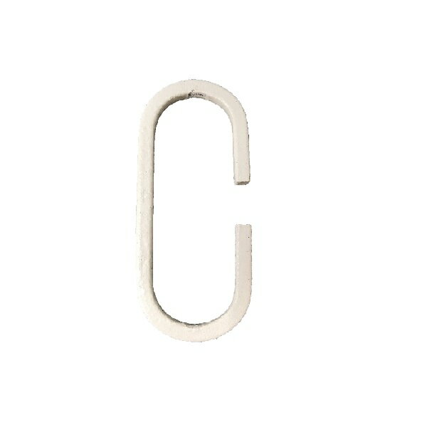 フジテック・ジャパン:アンティーク角型Cカン 中 ホワイト 77054 フック ホワイト DIY Cフック 77054 フジテックジャパン フジテック