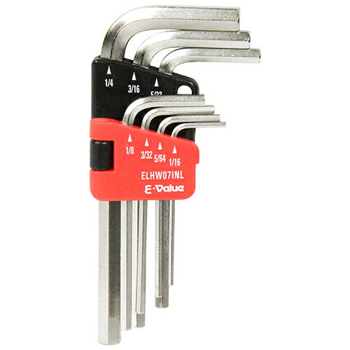 E-Value（イーバリュー）:六角棒レンチセット インチ ELHW07INL