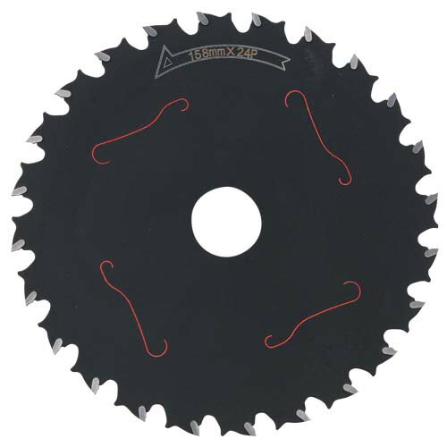 草刈用チップソーフッ素 消音 158MMX24P 4977292644921