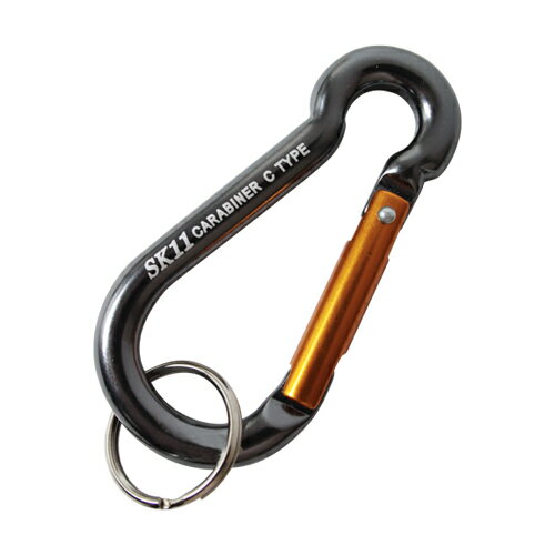 SK11（エスケー11）:アルミカラビナC ブラック SAC-770C