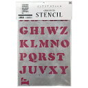 ビビッドヴァン アルファベットステンシル FONT1-A4 Sサイズ 大文字 SS-L1S-A4-CL