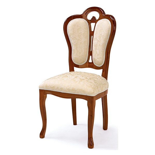 【メーカー直送】萩原 フローレンス チェア ベージュ（ブラウン） SFLI-521-BR