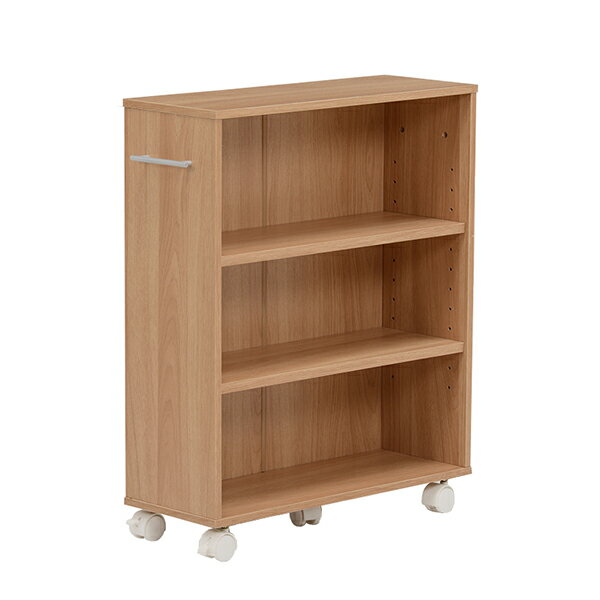 萩原:マガジンラック （ナチュラル） RCC-1021NA-M【メーカー直送品】 マガジンラック ワゴン 文庫本 収納 キャスター付き ワゴン 文庫本 収納 キャスター付き RCC-1021NA-M