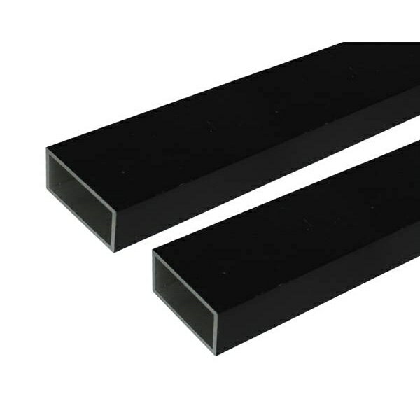 安田 アルミ角パイプ 2m 2.0X25X50mm ステンカラー 2本組 3100495