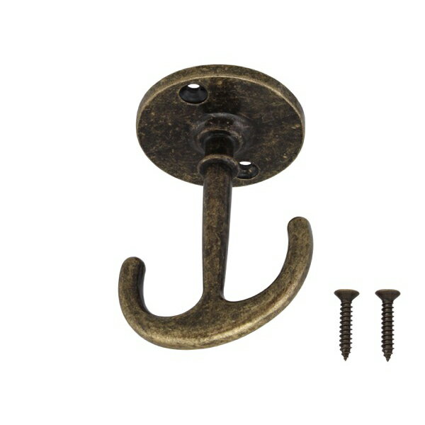 ハイロジック:スタイリッシュ シーリングフック ゴールド 58653 インテリア アンティーク フック 58653