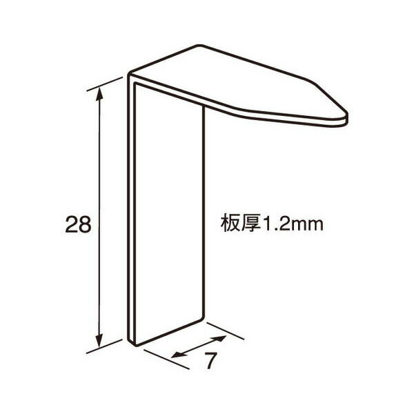 福井金属工芸:アルミ額用鉄角金具28 7 1000個入 6269 額縁 壁 インテリア