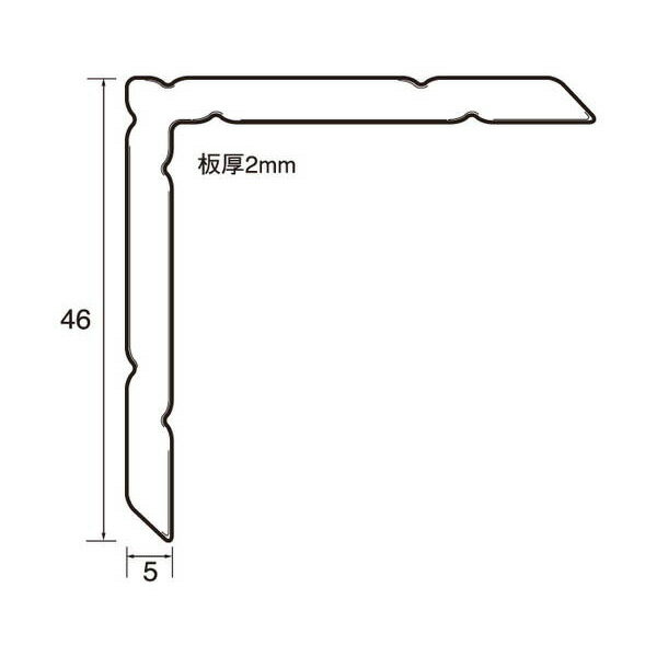 福井金属工芸:アルミ額用鉄角金具46 5 500個入 6278 額縁 壁 インテリア