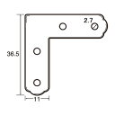 福井金属工芸:ステンレス角金具37×11 100個入 6293 額縁 壁 インテリア