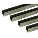 安田 アルミチャンネル 1m 2.0x20x20mm ステンカラー 4本組 3100914(4)